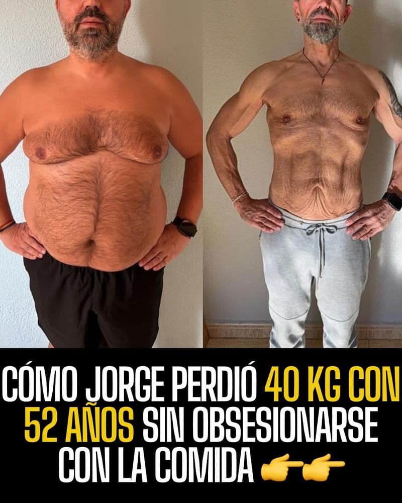 Antes y después de un cliente de The Shirt Off Project