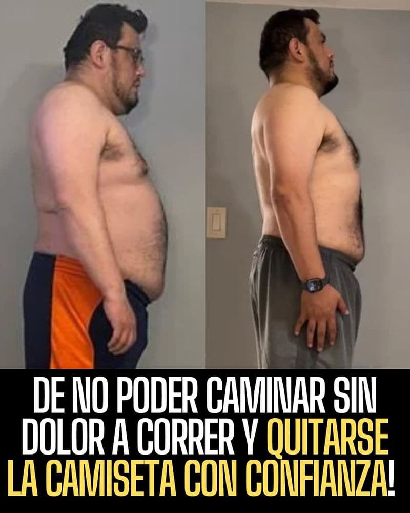Antes y después de un cliente de The Shirt Off Project