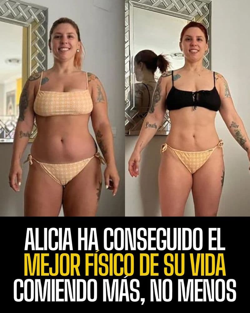 Antes y después de un cliente de The Shirt Off Project