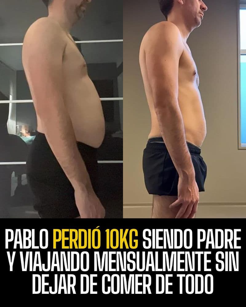 Antes y después de un cliente de The Shirt Off Project