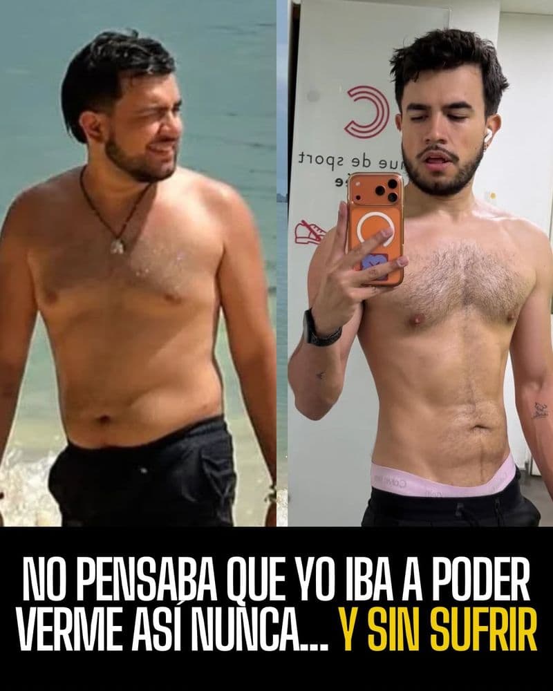 Antes y después de un cliente de The Shirt Off Project