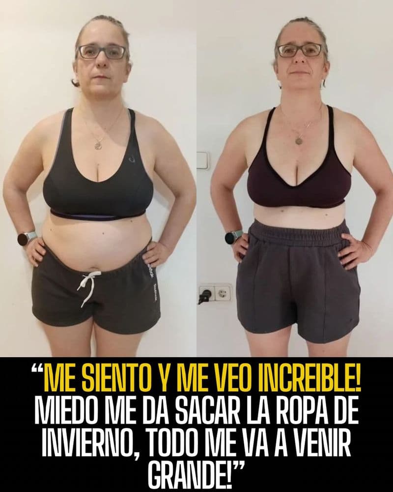 Antes y después de un cliente de The Shirt Off Project